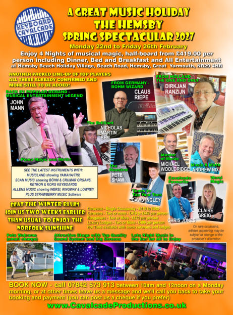 Flyer for Hemsby Spring 2027
